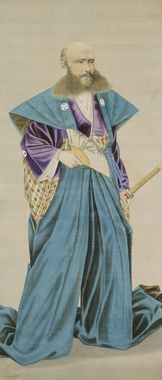 Western Man Dressed in Japanese Clothing