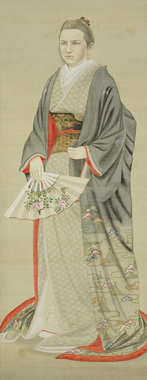 Western Woman Dressed in Japanese Clothing