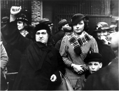 Woman Giving the Clenched-Fist Salute of the Left Liberal Popular Front Coalition, Paris