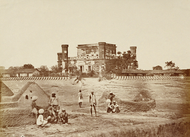 防備された食堂の建物、カウンポール、インド 画像
