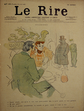 『Le Rire』誌129号（1897年4月24日）表紙 画像