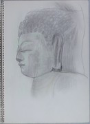 Sketchbook for "Listening": The Stone Buddhist Image of Usuki