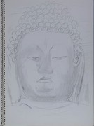 Sketchbook for "Listening": The Stone Buddhist Image of Usuki