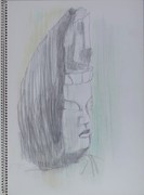 Sketchbook for "Listening": The Stone Buddhist Image of Usuki