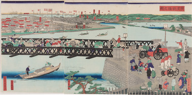 横浜鉄橋之図 画像