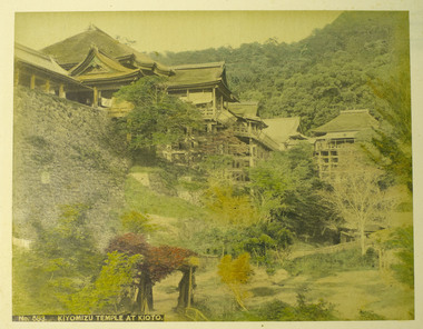 清水寺、京都（「横浜写真アルバム」の内） 画像