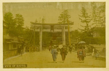 京都の風景（「横浜写真アルバム」の内） 画像