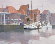 運河の船　Hoorn 画像