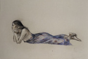 横臥する着衣の女（仮題）  画像