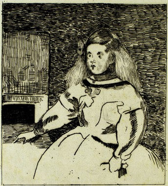 The Infanta Marguerita, from the book of prints "Trente eaux-fortes originales" (Thirty Original Etching) [presumed]