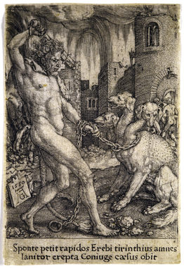 Hercules and Cerberus, from the series "The Labors of Hercules"