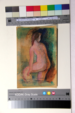 背を向ける水浴の女 画像