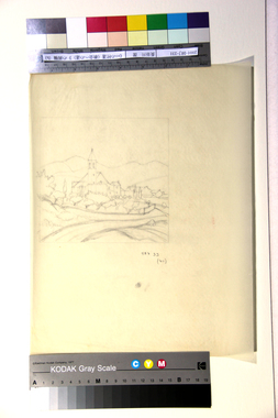 《ロエの村道（教会への道）》の画稿（b） 画像