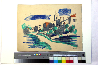 《ラ・コル村風景》の画稿 画像