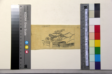 『竹取物語』の画稿（竹取の翁の家）（d） 画像