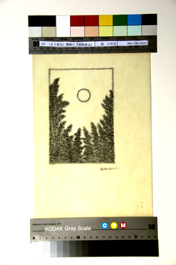 『竹取物語』の画稿（竹林と月）（a） 画像