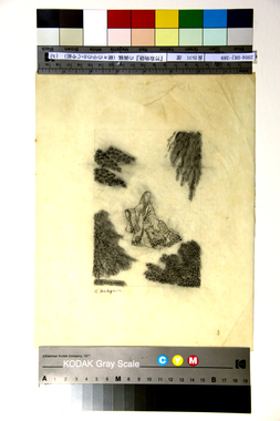 『竹取物語』の画稿（樹々の中のかぐや姫）（b） 画像