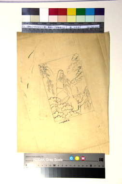 『竹取物語』の画稿（樹々の中のかぐや姫）（d） 画像