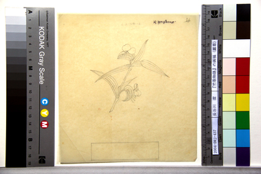 『竹取物語』の画稿（露草） 画像