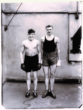 ボクサー、パウル・レーダーシュタインとハイン・ヘッセ、ケルン 画像