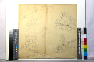 『竹取物語』の画稿（姫）