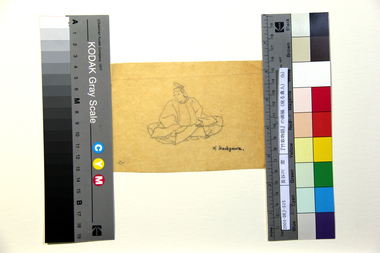 『竹取物語』の画稿（座る貴人）（b）