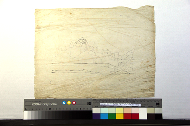 《レ・ボウの風景》の画稿 画像