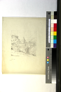 《レ・ボウの風景》別案の画稿（a） 画像