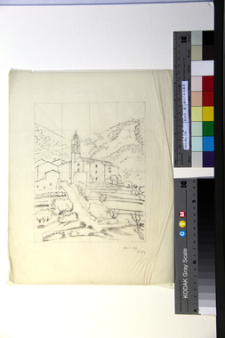 教会のある風景 画像