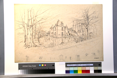 ヴェヌヴェルの館と樹々 画像