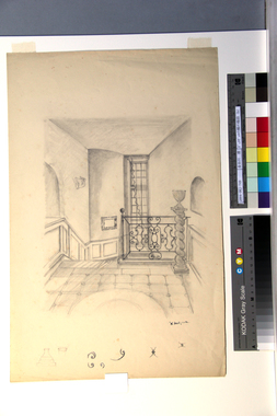 ヴェヌヴェルの館の階段（b） 画像