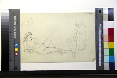 《横たわる水浴の女》の画稿（g）