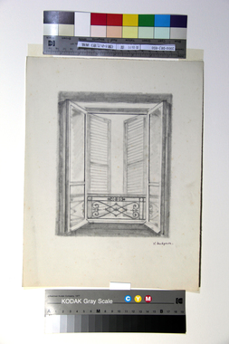 《開かれた窓》画稿