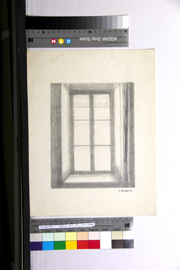 《閉じた窓》の画稿