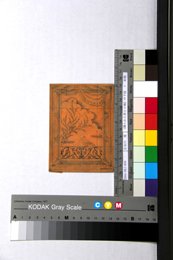 《開かれた窓と小鳩》の下図　＋　封筒　