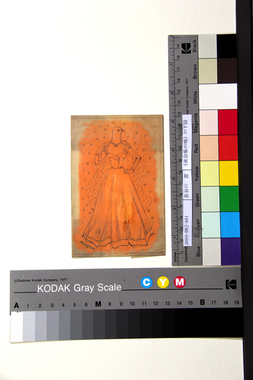 《夜会服の鳩》の下図