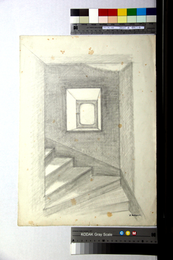 階段と小窓