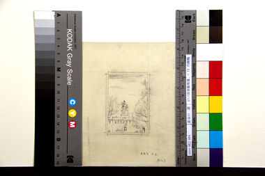 《アンリ四世騎馬像、パリ》の画稿 画像
