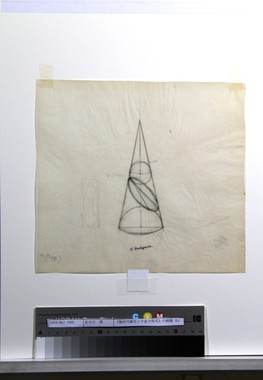 《幾何円錐型と宇宙方程式》の画稿（b） 画像