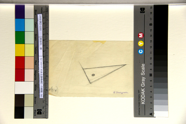 《ジロスコープのある静物画》の画稿（b） 画像