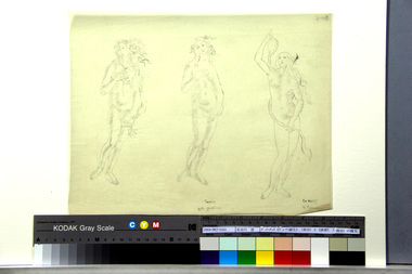 アクリル画ヴィーナス誕生部分模写