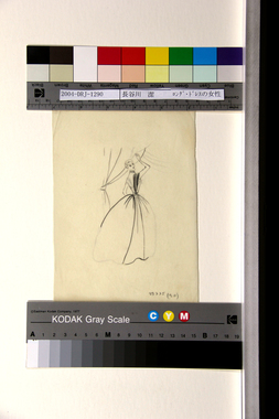 ロング・ドレスの女性 画像