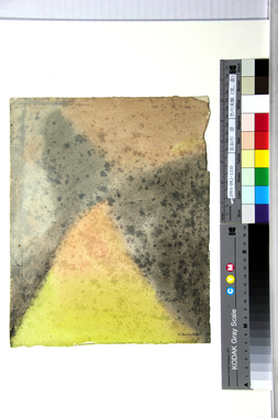 色の実験（黒、黄） 画像