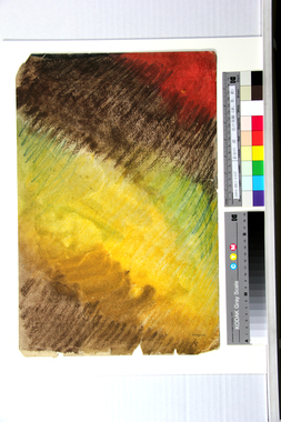 色の実験（赤、茶、黄） 画像