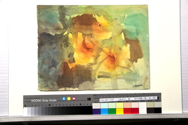 色の実験（黄、茶、緑） 画像