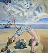ヘレナ・ルビンシュタインのための装飾壁画　幻想的風景 ― 英雄的正午 画像