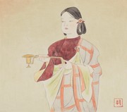 聖徳太子（『歴史と人物』昭和56年9月号表紙絵原画） 画像