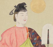 聖徳太子（『歴史と人物』昭和57年1月号表紙絵原画） 画像