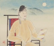 阿部仲麻呂（『歴史と人物』昭和58年9月号表紙絵原画） 画像